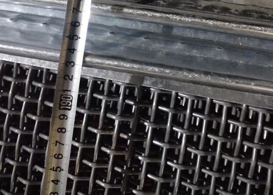 Malla prensada manganeso de la pantalla de alambre vibrante de la trituradora para la mina de piedra