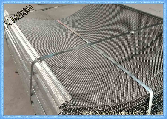 La malla minera tejida acero de la pantalla 45# galvanizada/pintó el tratamiento superficial