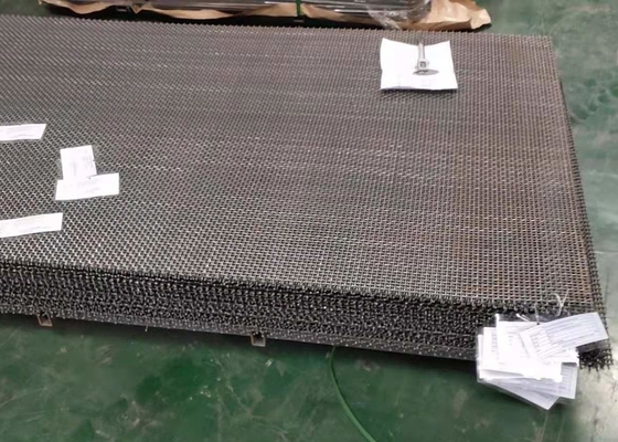 Materiales prensados doble vibrantes del acero de alto carbono de la malla de alambre de la trituradora de piedra