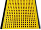 Medios del tamiz de la PU y hoja de la placa de la curva de la cubierta de las esteras de la malla del uretano en color amarillo