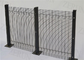 Los paneles soldados con autógena cubiertos polvo de la cerca de la malla de alambre para la prisión con la perforación rectangular