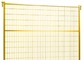 Cerca temporal coloreada amarilla Panel de la construcción al aire libre estándar de Canadá de la altura del 1.8m