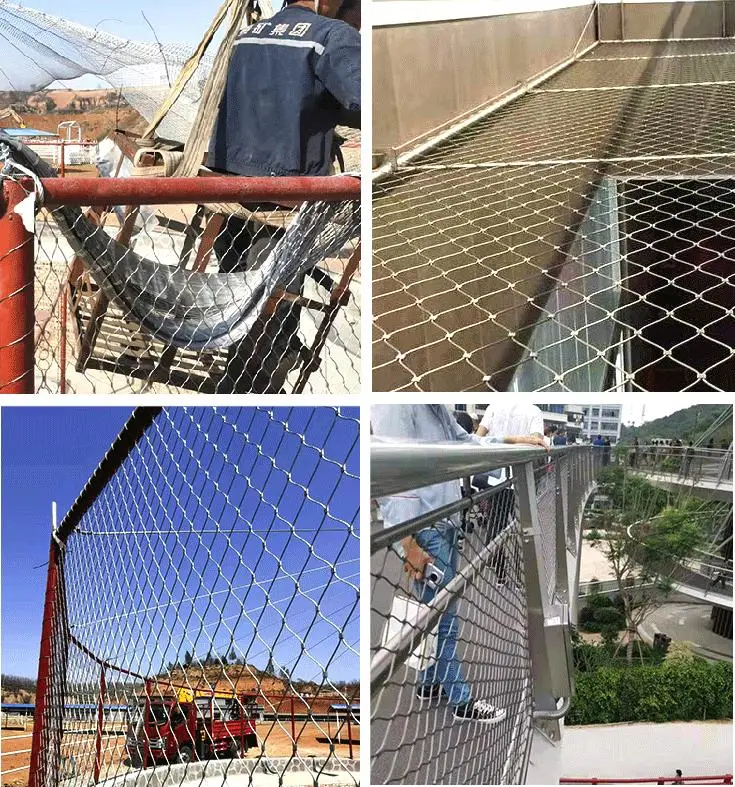 Protección de la jaula de los animales del zoológico Rejilla de acero inoxidable malla de pantalla de expansión de la red de cable de cable de cable 7