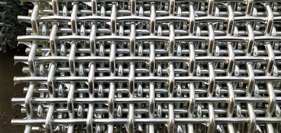 Acero inoxidable de alambre enroscado de tamina de minería malla de pantalla vibratoria 4