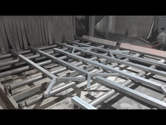 Curvas de doblez de la forma de V que cercan con la capa del PVC para el área de servicio del aeropuerto