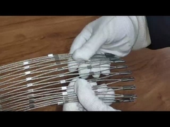 T316 Revestimiento de fachadas de edificios decorativos de malla de alambre tejido arquitectónico de 3 mm