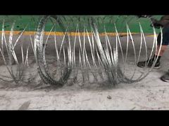 Bobina plana de alambre de púas concertina de 800 mm de diámetro Bto-20