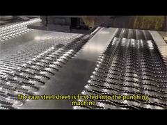 Rejas de acero galvanizado de agujero redondo S275jr sumergido en caliente