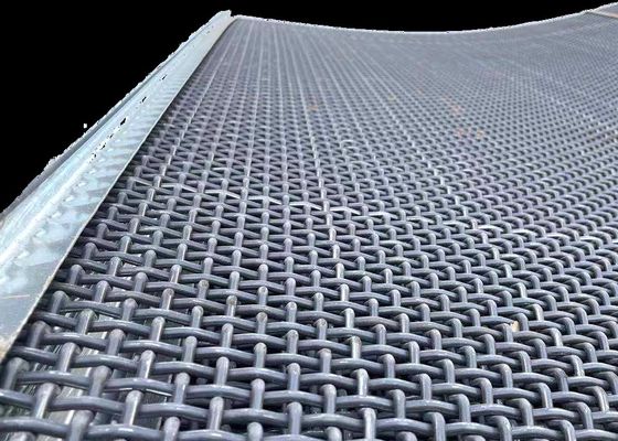 precio de fábrica de la malla de la pantalla del tamiz de la trituradora de la mina de la mina del alambre de acero del manganeso 65Mn de la malla del tamiz vibratorio alto