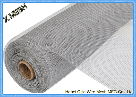 Malla de malla de aluminio anodizado para insectos 1 x 30 M Rollo de pintura epoxi Color blanco plateado