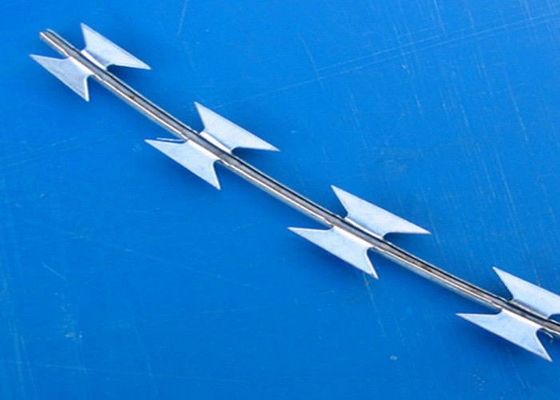 Rejilla de alambre de afeitar de seguridad recubierta de PVC Concertina alambre de púas