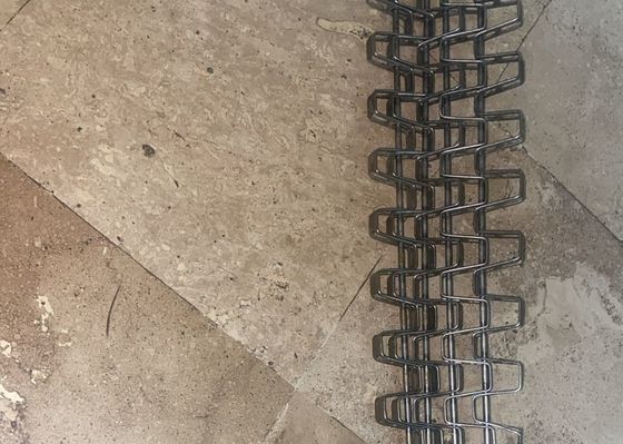 Cinturón transportador de malla de alambre plano flexible de acero inoxidable