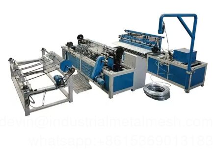 Máquina de hacer redes de tejido de alambre de diamante para la protección del campo de béisbol