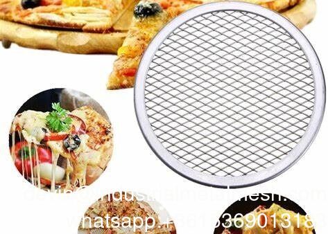 La cocina equipa la cacerola plana de Mesh Odm Aluminum Round Pizza 12 pulgadas