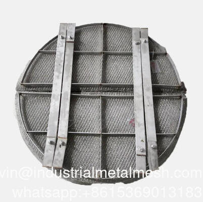 Demister de malla de alambre de acero inoxidable 304 PP para depurador de gases