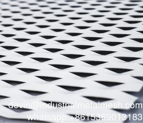 Lámina de metal de malla de alambre expandido de diamante de aluminio PVDF