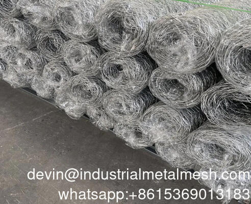 Rejilla de alambre galvanizado de gabión de panal de miel de acero para trabajos de ingeniería civil