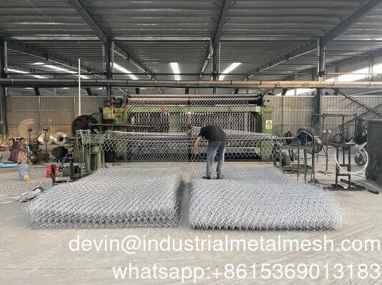 Muros de contención de malla de alambre de gaviones, caja de piedra, canasta de gaviones