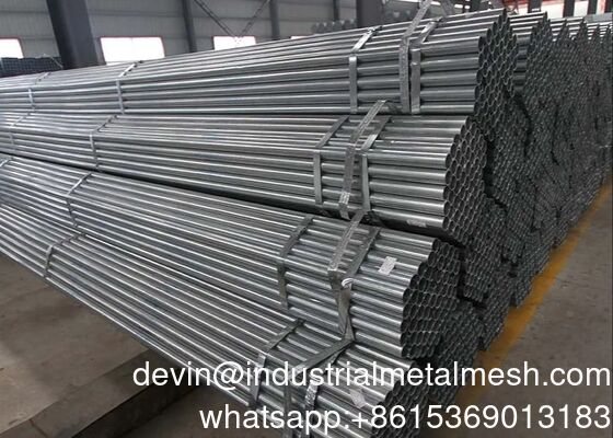Tubo de acero hueco soldado sin costura galvanizado en caliente Gi Tubo redondo ERW