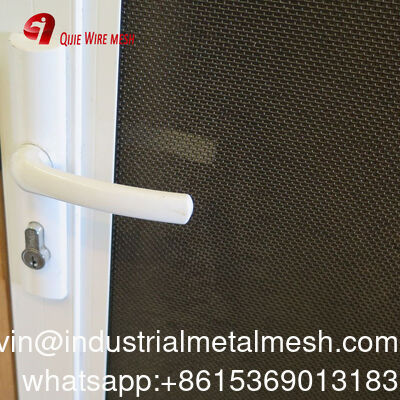 304 Pantalla de seguridad para puertas y ventanas de acero inoxidable con recubrimiento en polvo negro