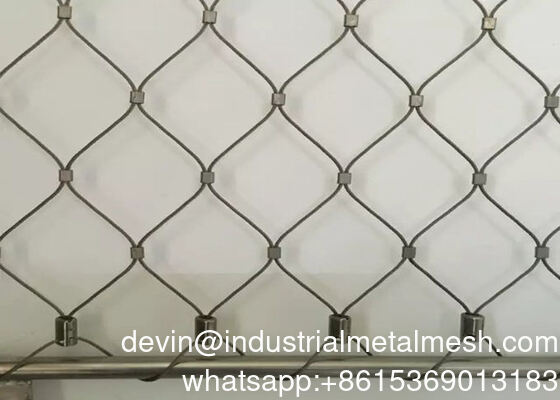 Malla de cuerda de acero inoxidable de 2 mm de diámetro para protección de mapaches y monos