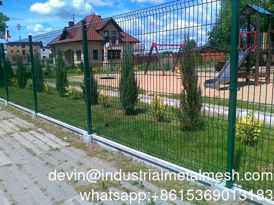 High Quality Outdoor PVC Coated Welded 3D Curved Wire Mesh Fence Garden Fence 3D Fence