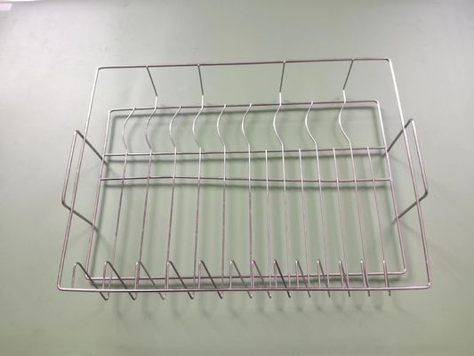 Alambre de acero inoxidable Mesh Tray Sterilizing Corrosion Resistant de la plata 0.5m m