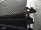 Malla de tamiz vibratorio prensado tejido cuadrado de hierro negro 1.5mx1.95m