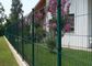 Cerca soldada con autógena decorativa al aire libre casera del jardín de Mesh Metal Curved Panel 3D del alambre