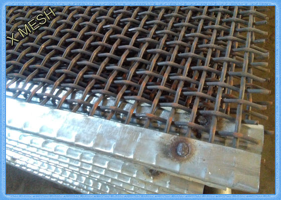 agujero cuadrado del acero de alto carbono de la malla del tamiz vibratorio del 1.5x2m