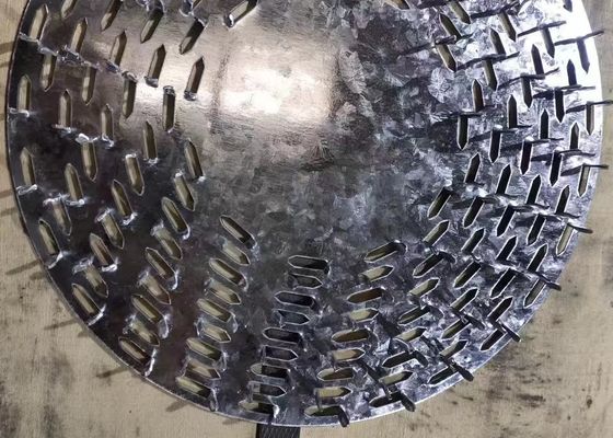 7" de diámetro de placa galvanizada redonda