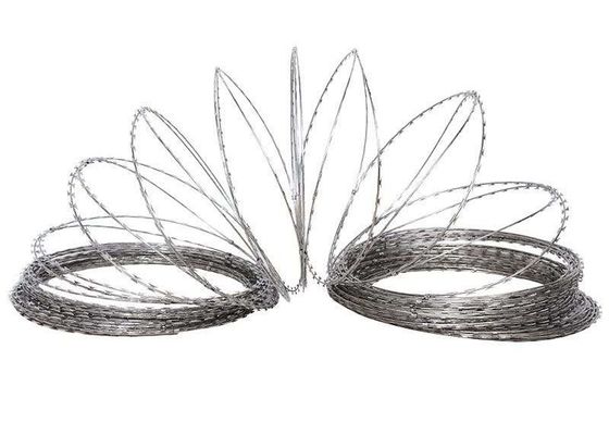 El solo alambre de la maquinilla de afeitar de la fábrica china galvanizó el alambre de púas acordeón de la maquinilla de afeitar y el cercado para la prisión y el aeropuerto