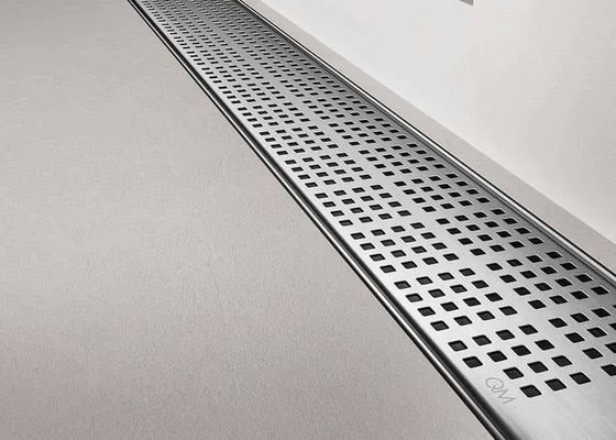 Canales de rejilla de acero galvanizado inoxidable con drenaje de piso de sifón / cubierta de placa