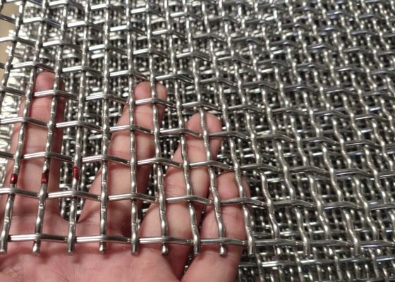 Alta resistencia a la tracción 8x13mm abertura de acero inoxidable de malla de alambre acribillado