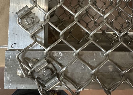 Acero inoxidable 316L Chain Link Valla Tejido Pared de límite Acero galvanizado