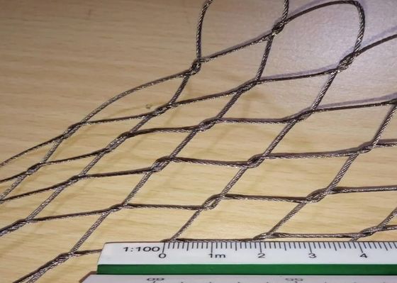 Protección de la jaula de los animales del zoológico Rejilla de acero inoxidable malla de pantalla de expansión de la red de cable de cable de cable
