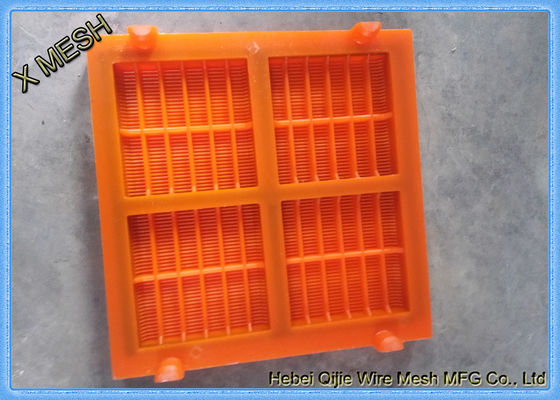 Paneles de pantalla de poliuretano para minas / canteras Bajo nivel de ruido de funcionamiento Anticorrosivo