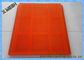 Malla de pantalla de minería de color rojo Material de poliuretano de bajo ruido No vinculante Flexible