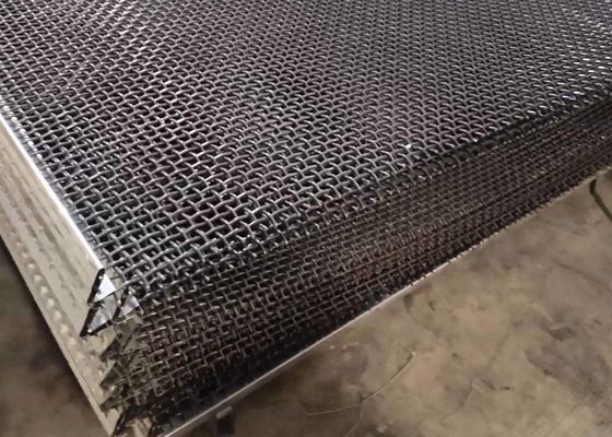 Alambre prensado cerradura Mesh Size del tamiz vibratorio de los Ss 201 el 1.5m el x 1.95m