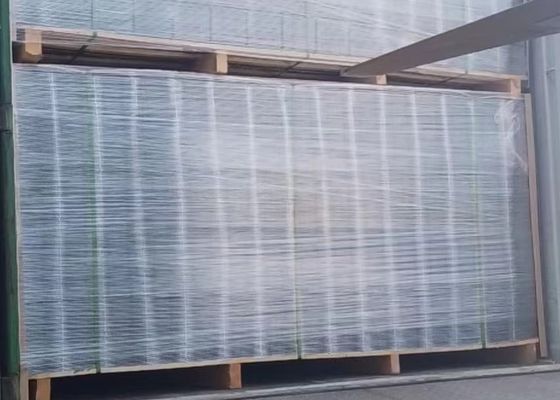 Panel de alambre soldado galvanizado para cercas de malla de 6 calibres