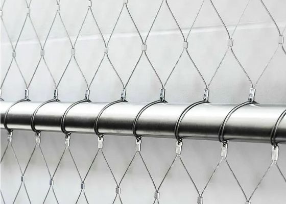 Cuerda de alambre de acero inoxidable de la protección de la caída de la roca Mesh Net Plain Weave