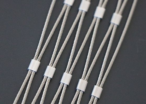 SS316 Ferrule Diamante Flexible de acero inoxidable de alambre de cable de red de cuerda