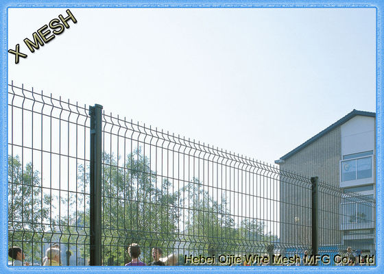 Recinto de malla de alambre soldado curvado 3D galvanizado y revestido con PVC para cercas de jardín