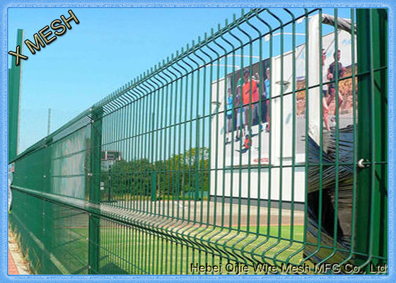 Recinto de malla de alambre soldado curvado 3D galvanizado y revestido con PVC para cercas de jardín