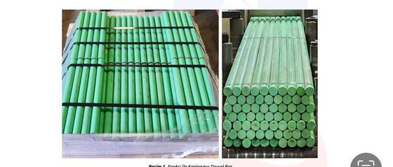 500 mm de longitud 25 mm de diámetro de acero suave barras de doble recubiertas de epoxi para hormigón armado