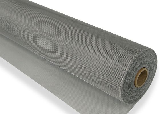 Malla de malla de aluminio anodizado para insectos 1 x 30 M Rollo de pintura epoxi Color blanco plateado