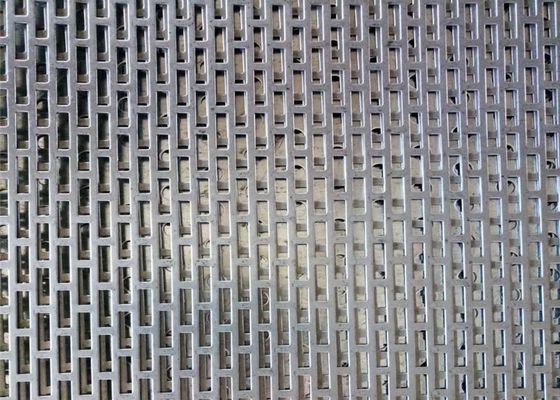 Rejas de hojas galvanizadas perforadas para pantallas decorativas y filtros