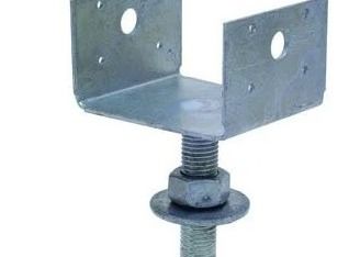 Conector de madera para la construcción de cercas galvanizadas
