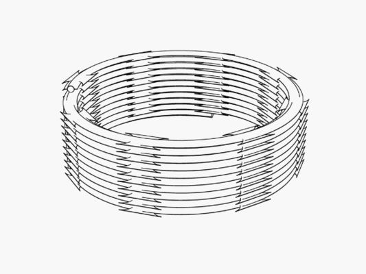 Bto16 Seguridad Concertina Cuchilla espiral de alambre de púas de malla de alambre de púas cruzado Materiales de cercas