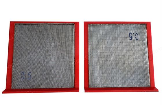 Pérdida de baja presión de la pantalla de alambre de cuña de minería 0.02mm-12.7mm Rango de apertura